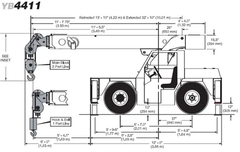 Grove YardBoss YB4411 — compact crane — photo 2